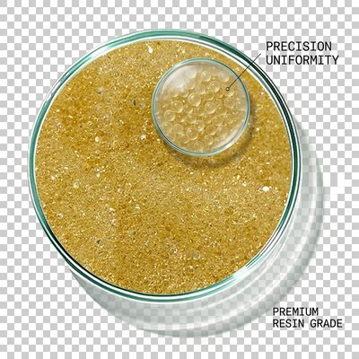 効率的な硬水処理用途向けの高い稼働能力の水軟化陽イオン交換樹脂