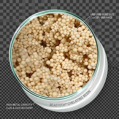 ACD-100 Amino Carboxylic Acid Chelating Resin Recovers Cu Ni Zn from Hydrometallurgy Leach Solutions